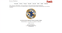 Desktop Screenshot of forexplatten.de